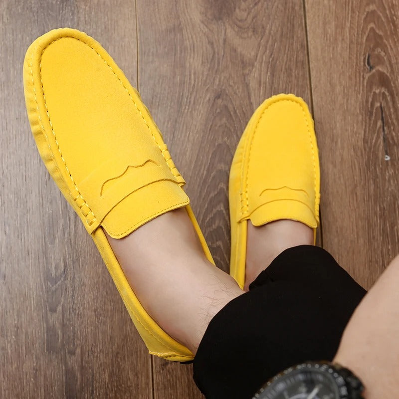 Rutschfeste Halbschuhe aus Wildleder Warm bequem