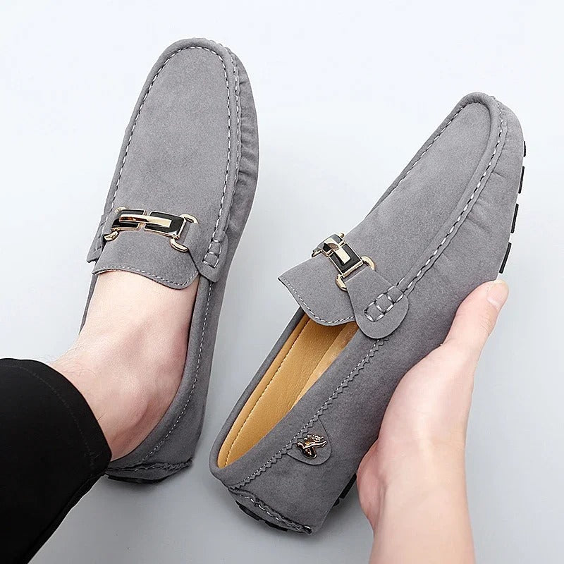 Bequeme Herren Mokassins aus Wildleder Schuhe