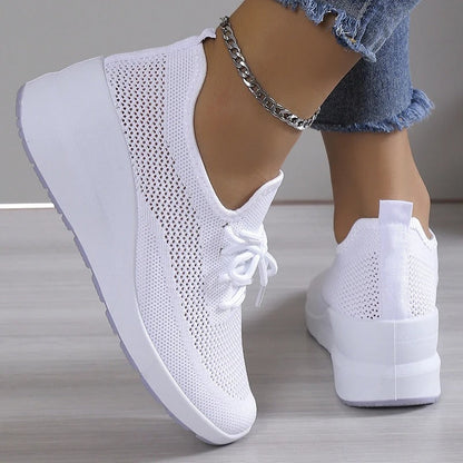 Damen Sneaker Bequem Laufschuhe Sportlich