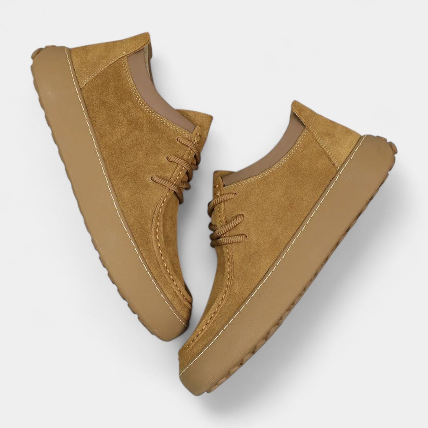Herren-Sneaker Wildlederoptik Schnürschuhe Bequem