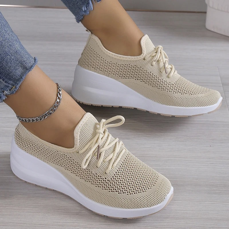 Damen Sneaker Bequem Laufschuhe Sportlich