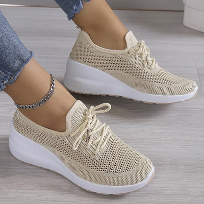 Damen Sneaker Bequem Laufschuhe Sportlich