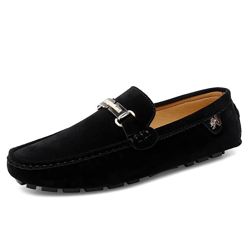 Bequeme Herren Mokassins aus Wildleder Schuhe