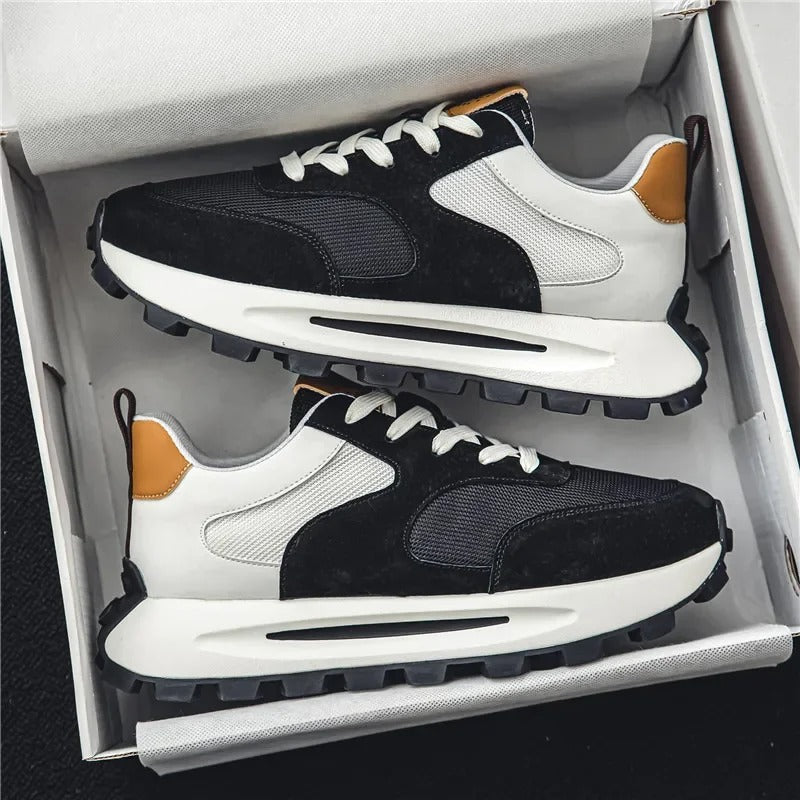Herren Laufschuh Sportlich Schwarz