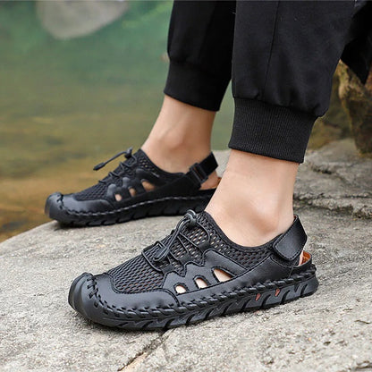 Herren Sandalen Mesh Leicht Freizeit