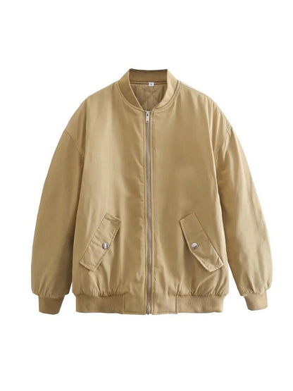 Bomberjacke Damen Leder Imirana Elegant