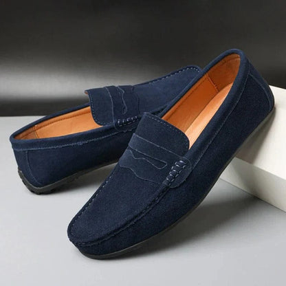 Herren Loafer Schuhe Wildleder Klassisch Elegent