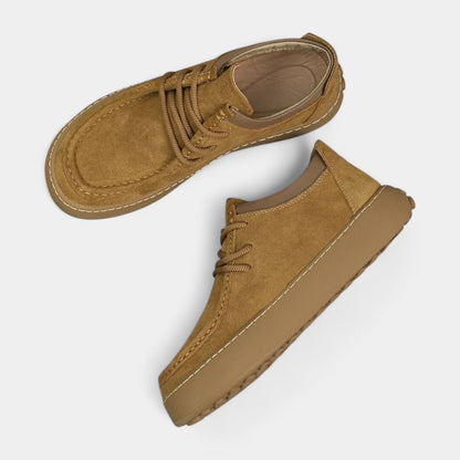 Herren-Sneaker Wildlederoptik Schnürschuhe Bequem
