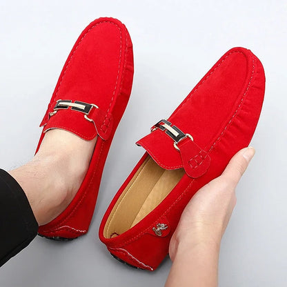 Bequeme Herren Mokassins aus Wildleder Schuhe