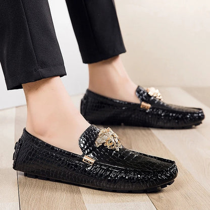 Herren Lederschuhe Elegante Schwarze Schuhe