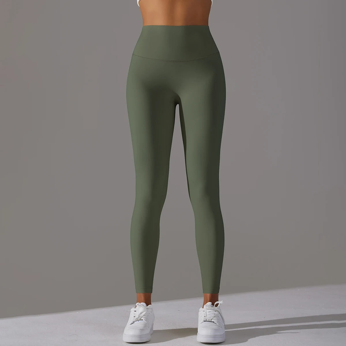 Leggings Damen in Dunkelgrün, bequem für Alltag & Sport
