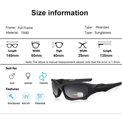 Motorrad Sonnenbrille Polarisiert Sportlich Klare Sicht