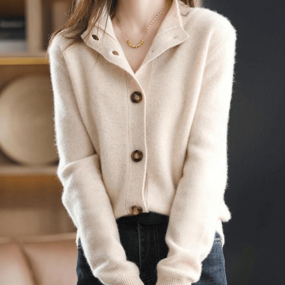Damen Strickjacke Leicht Bequem Casual