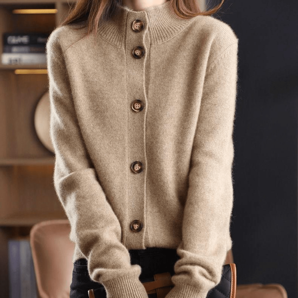 Damen Strickjacke Leicht Bequem Casual