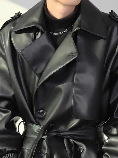 Leder Gürtel Herren Freizeit Schwarz Ledergürtel