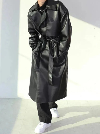 Leder Gürtel Herren Freizeit Schwarz Ledergürtel