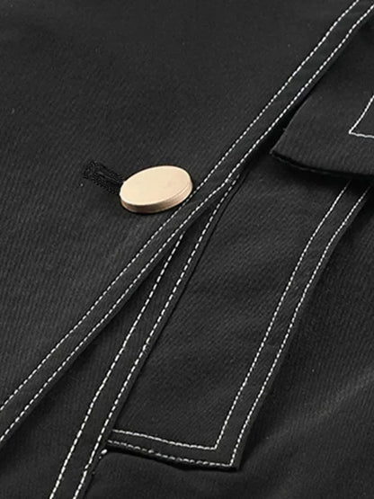 Herren Trenchcoat Doppelreihig Lässig Modern