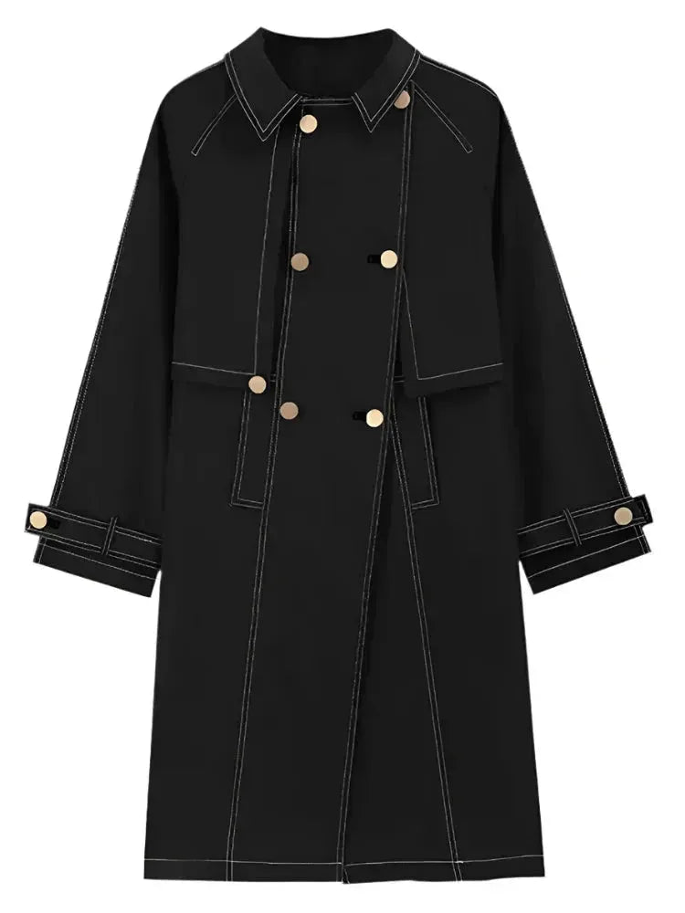 Herren Trenchcoat Doppelreihig Lässig Modern - BerlinGlamour