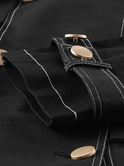Herren Trenchcoat Doppelreihig Lässig Modern