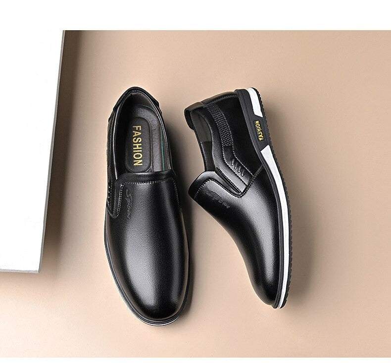 Herren Leder Schuhe Elegante Hochwertig Braun