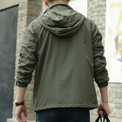 Herren Outdoorjacke Leicht Atmungsaktiv Wasserabweisend - BerlinGlamour