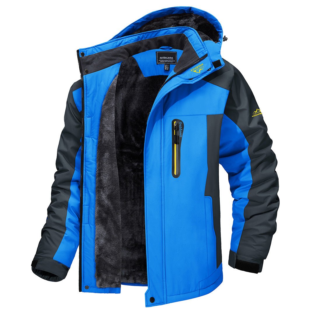 Herren Outdoor-Jacke Wasserdicht Warm Isoliert