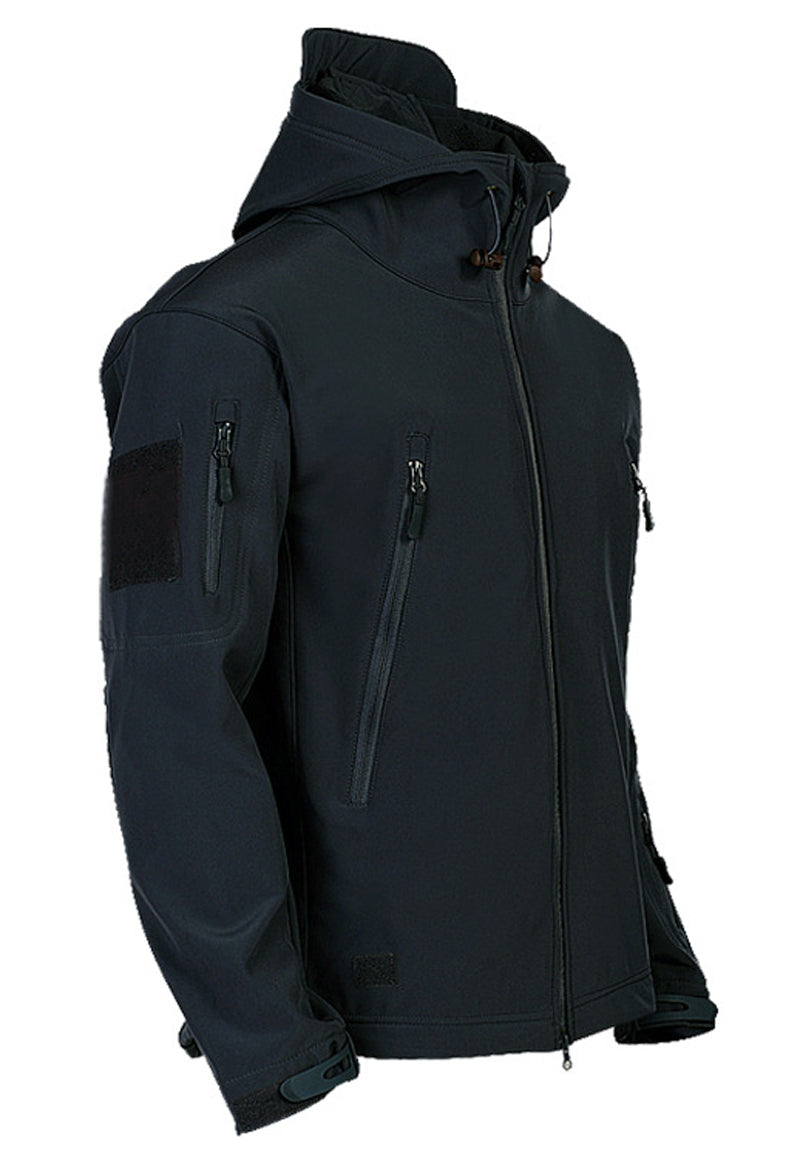 Herren Softshelljacke Wasserdicht Mit Kapuze Warm - BerlinGlamour