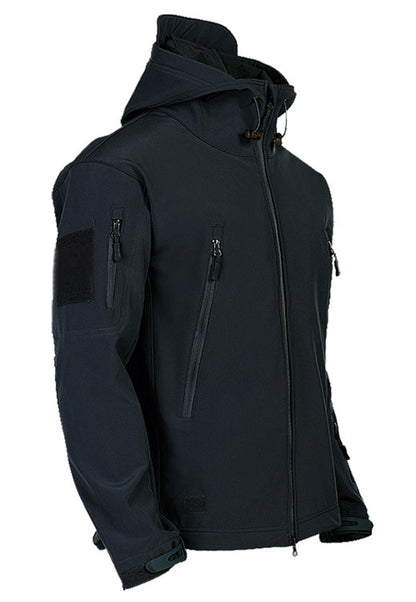 Herren Softshelljacke Wasserdicht Mit Kapuze Warm - BerlinGlamour