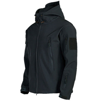 Herren Softshelljacke Wasserdicht Mit Kapuze Warm