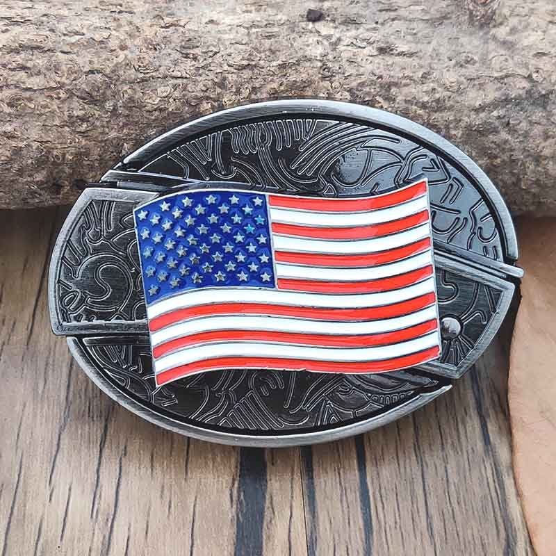 Western Gürtelschnalle Metall Oval Modern Cowboys Stil