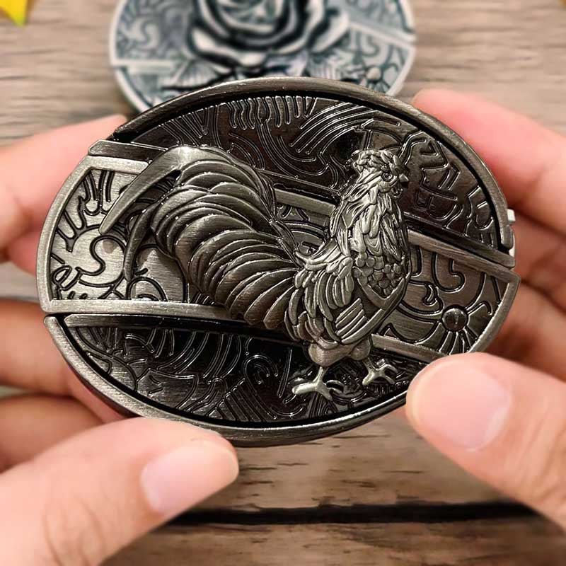 Western Gürtelschnalle Metall Oval Modern Cowboys Stil