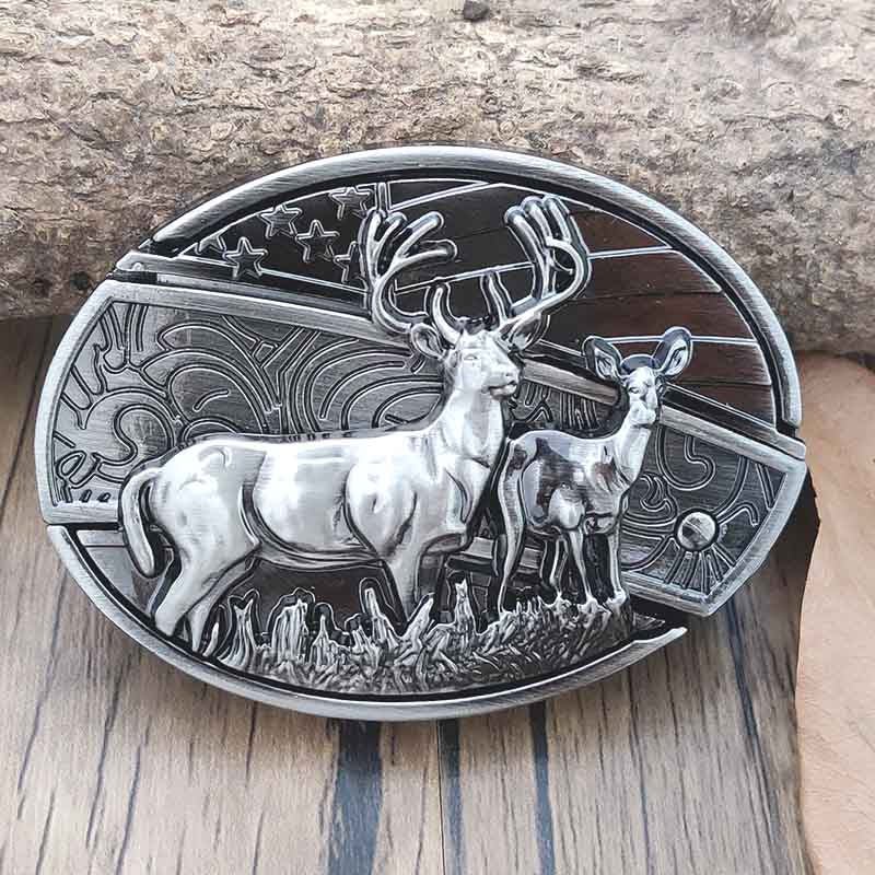 Western Gürtelschnalle Metall Oval Modern Cowboys Stil
