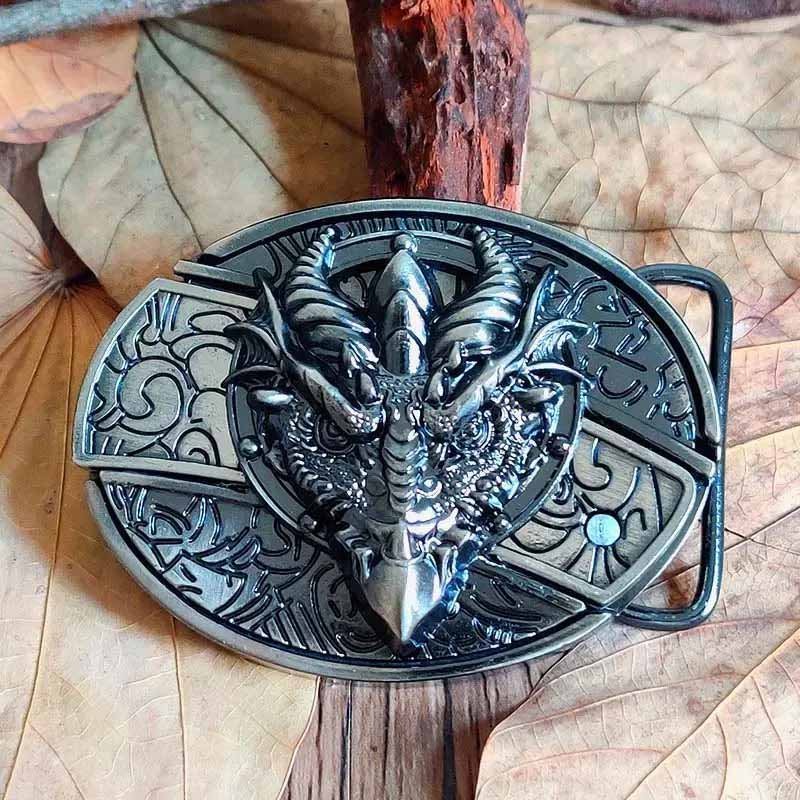 Western Gürtelschnalle Metall Oval Modern Cowboys Stil
