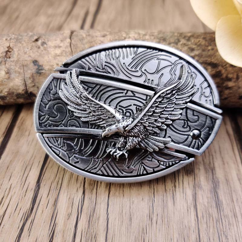 Western Gürtelschnalle Metall Oval Modern Cowboys Stil