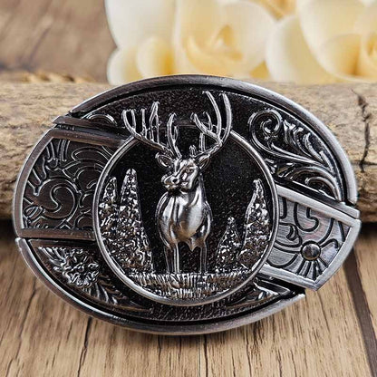 Western Gürtelschnalle Metall Oval Modern Cowboys Stil