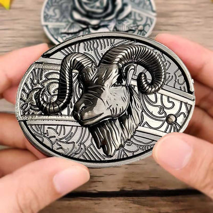 Western Gürtelschnalle Metall Oval Modern Cowboys Stil