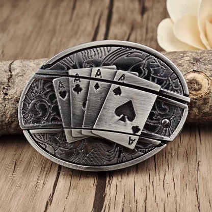 Western Gürtelschnalle Metall Oval Modern Cowboys Stil