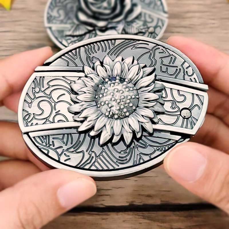 Western Gürtelschnalle Metall Oval Modern Cowboys Stil
