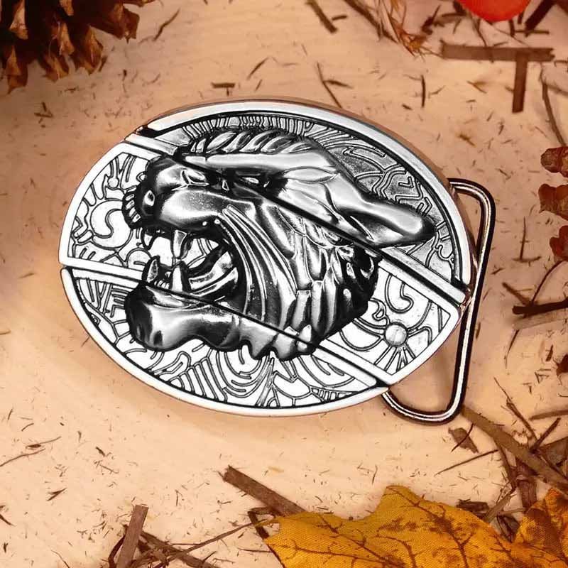 Western Gürtelschnalle Metall Oval Modern Cowboys Stil