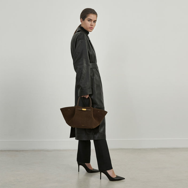 Elegante Leder Tote Tasche Vielseitig Everyday