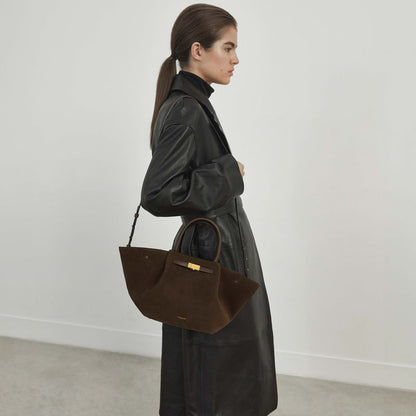 Elegante Leder Tote Tasche Vielseitig Everyday