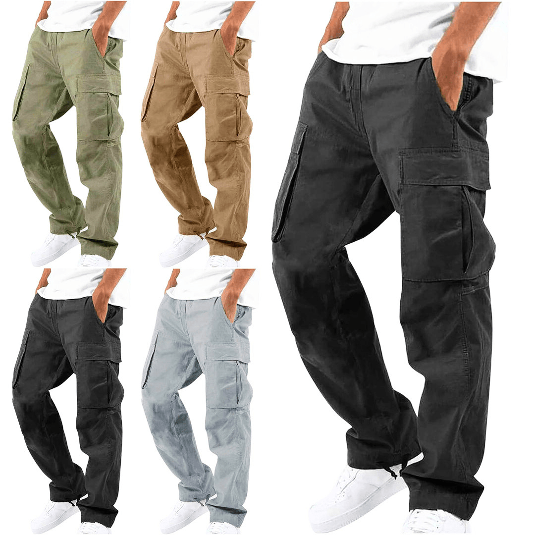 Herren Cargo Hose Bequem Flexibel Mit Vielen Taschen