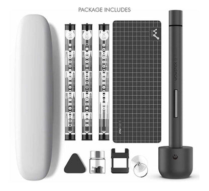 Kompakter Mini Elektroschrauber Akkuschrauber Set