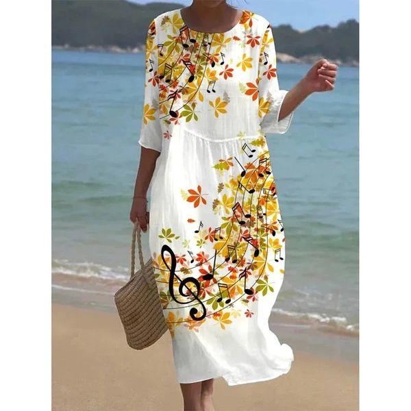 Elegante Blumenkleid Bauchfreies Sommerkleid