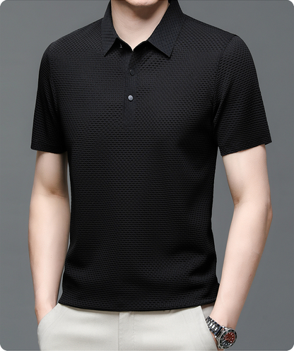 Herren Poloshirt atmungsaktiv Mesh Qualität