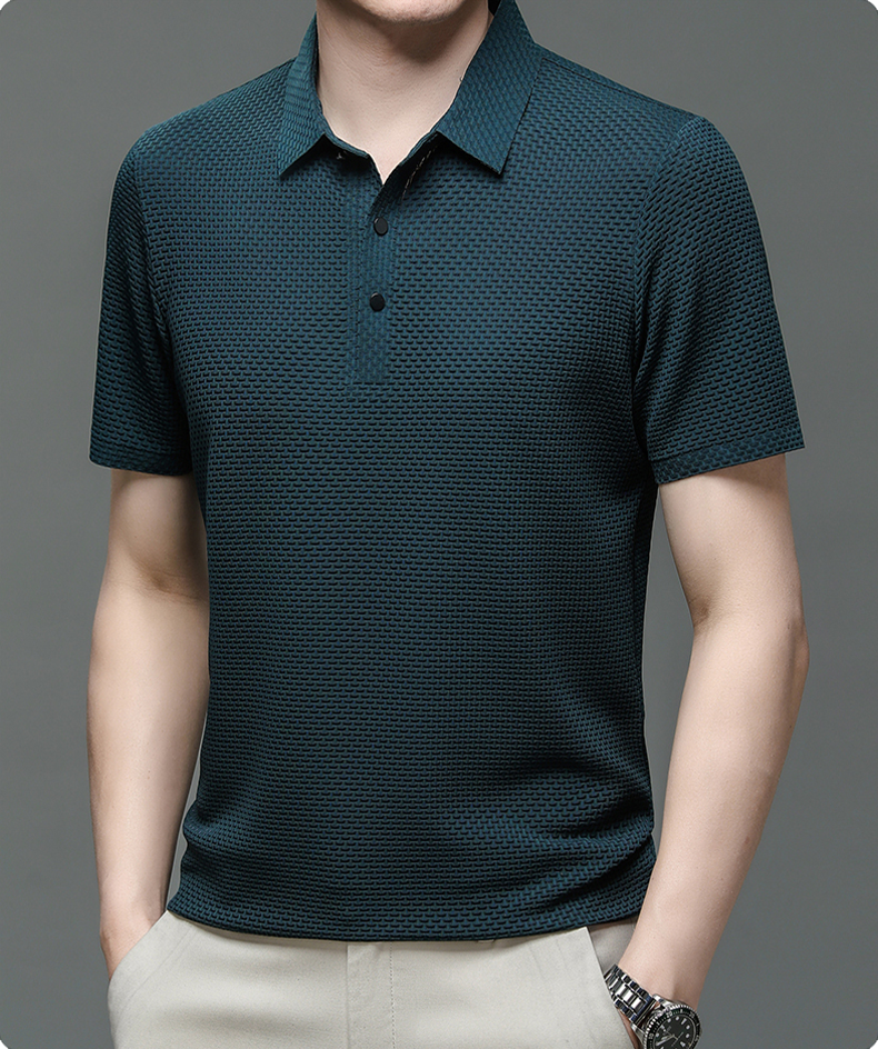 Herren Poloshirt atmungsaktiv Mesh Qualität