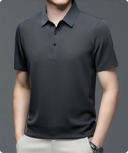 Herren Poloshirt atmungsaktiv Mesh Qualität