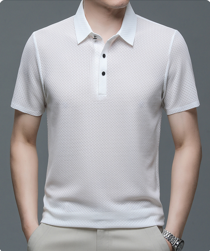 Herren Poloshirt atmungsaktiv Mesh Qualität