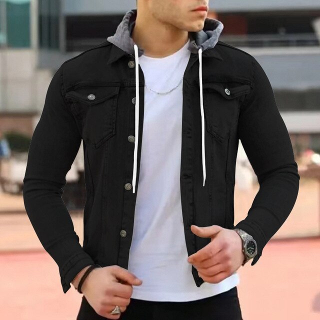 Leichte Herrenjacke mit Kapuze im modernen Design - Wenzel