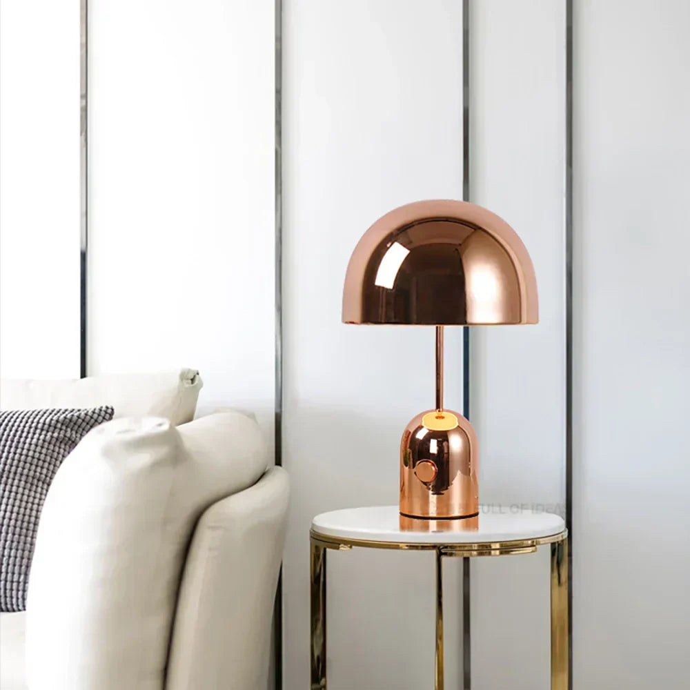 Elegante Tischleuchte Kupfer Finish Modern